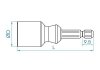 NASADKA DO PRĘTÓW GWINTOWANYCH 5mm DO WKRĘTAREK 1/4 x 66mm (ZAKRES 4.6 - 5.0mm) King Tony