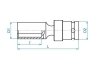 NASADKA DŁUGA UDAROWA Z PRZEGUBEM 1/2 22mm x 91mm, 6-kąt King Tony