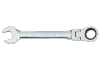 KLUCZ PŁASKO-OCZKOWY PRZEGUBOWY, Z GRZECHOTKĄ JEDNOKIERUNKOWĄ 72 ZĘBY, 21mm King Tony