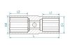NASADKA UDAROWA DWUSTRONNA 1/2 21mm / 23mm x 77mm, 6-kąt King Tony