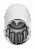 Nasadka 3/8 12-kątna 11/16 wydłużona SB BAHCO