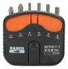 Zestaw 7 sztuk bitów azotek tytanu z uchwytem uniwersalnym 1/4” DIN 3126-C6.3, ISO 1173 BAHCO