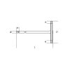 Klucz trzpieniowy imbusowy typu T 4.5 mm, 951 Beta
