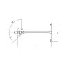 Klucz trzpieniowy typu T 6-kątny 4.5 mm z przegubem, 953 Beta