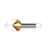 Pogłębiacz stożkowy HSS TiN 3-ostrzowy 15,0x56 mm, 426T Beta