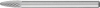 Maly frez trzpieniowy ze stopow twardych, lukowo-zaokraglony 0613 53mm 6x13mm Pferd
