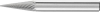 Frez trzp.ze stopow twar.stozek ostry 1020 5 6mm 10x20mm Pferd