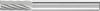 Frez trzpieniowy cylindr,z uzeb.czolowym 0616, 3 6mm 6x16mm ze stopow tward. Pferd