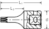 Nasadka 1/4 wkrętakowa T10 TORX (zewn.) krótka STAHLWILLE