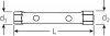 Klucz rurowy nasadowy 14x15mm dwustronny STAHLWILLE