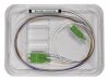 Splitter optyczny PLC tube (metal) 1x2 symetryczny  SM G.657A1 SC/APC 0,9mm 1m