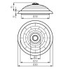 Plafoniera 80W IP44 2xE27 z czujnikiem ruchu FOGLER DL-2400 18120 Kanlux