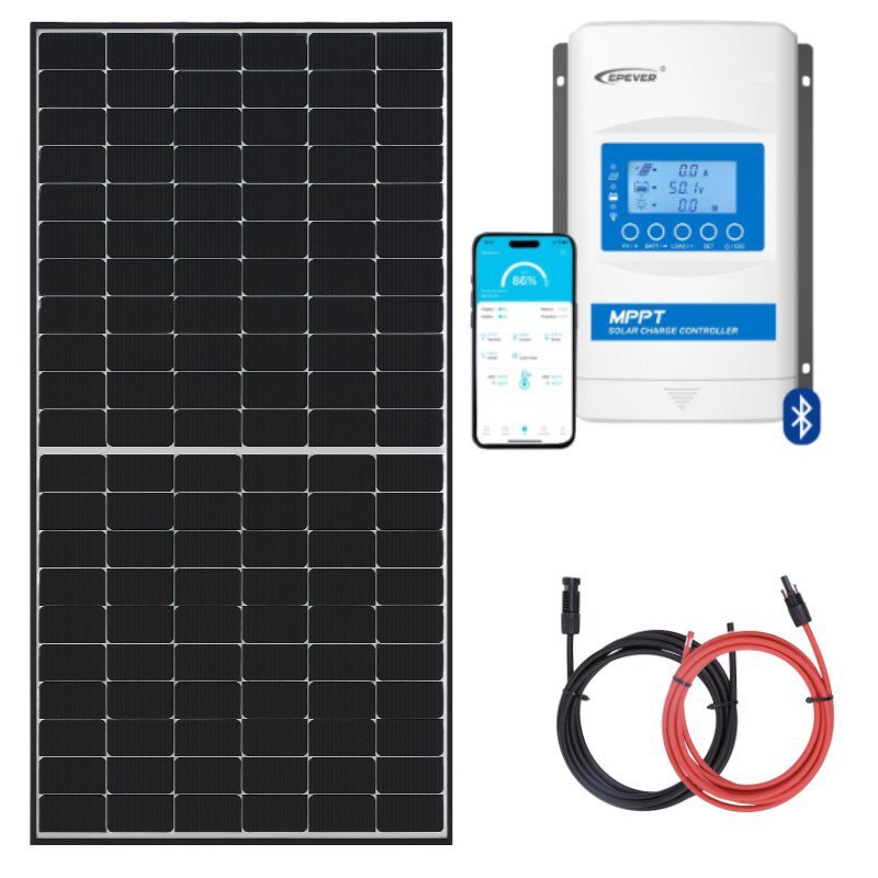 Zestaw do kampera panel sztywny 455W regulator 30A MPPT