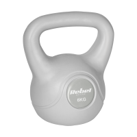 Kettlebell bitumiczny 6 kg szary REBEL ACTIVE 