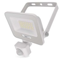 Naświetlacz LED GLARO PIR 20 W, biały, IP54, 2000 lm, neutralna biel 