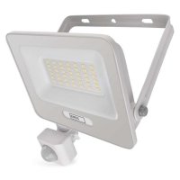 Naświetlacz LED GLARO PIR 30 W, biały, IP54, 3000 lm, neutralna biel 
