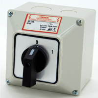 Łącznik krzywkowy 0‑1 32A 3P w obudowie IP65, LW32 0‑1 3P OB, ELS 