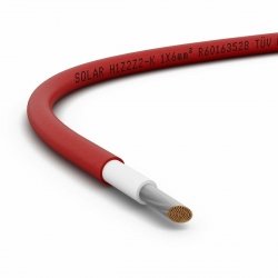 Kabel fotowoltaiczny H1Z2Z2-K-R-6MM2/500M, 1x6mm2, 0,6/1kV (czerwony, szpula 500m)