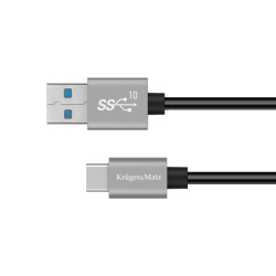 Kabel USB - USB typu C 10 Gbps 1 m Kruger&Matz Basic