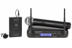 Mikrofon VHF 2 kanały WR-358LD (1 x mik. do ręki + 1x klip)