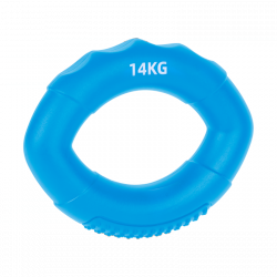 Silikonowy ściskacz do rąk do rehabilitacji rąk, 0 - 14 kg , niebieski , REBEL ACTIVE