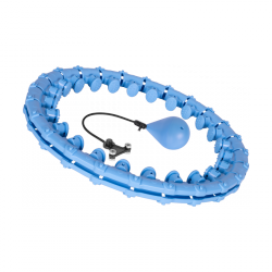 Smart Hula Hop odchudzające koło z wypustkami i obciążeniem 50cm, niebieskie, REBEL ACTIVE