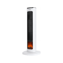 Termowentylator kolumnowy PTC Teesa  z funkcją imitacji kominka.