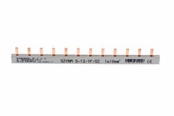 Szyna łączeniowa 1P 63A 10mm2 widełkowa S‑12 E.4300 Pawbol