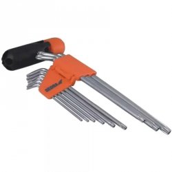 Klucze Torx CrV, 9szt.