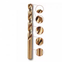Wiertło do metalu, HSS-Co, 5% Co, 135°, 1x34mm, 3szt