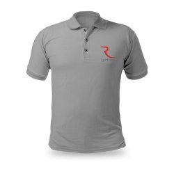 Koszulka polo szary melanż XL