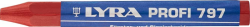 Kreda do drewna i do znakowania 797, czerwona, po 12szt. LYRA