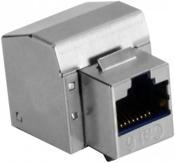 Gniazdo STP RJ45 kat.6 keystone niebieskie