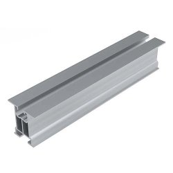 Profil aluminiowy bez ścianek bocznych z kanałem na śrubę teową i wpust, dł. 2220mm