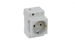 Gniazdo na szynę TH z uziemieniem 16A/250V SHUKO M.06-16A/250V-S Pawbol