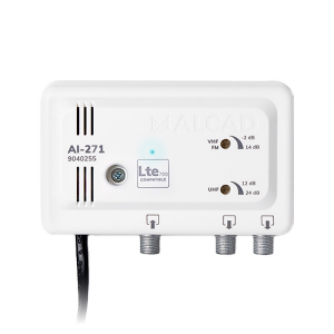 Wzmacniacz antenowy wewnętrzny 2 wyjścia LTE700 AI-271 ALCAD