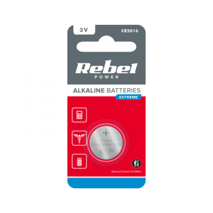 Bateria REBEL EXTREME CR2016 1szt/blist.