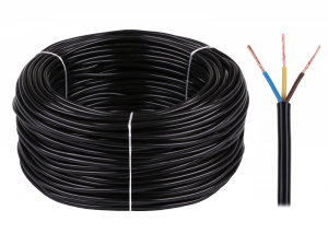 Kabel elektryczny OMY 3x1 300/300V czarny