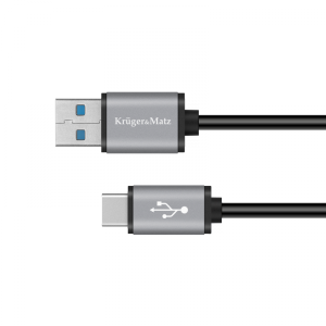 Kabel USB wtyk 3.0V - wtyk typu C 5 Gbps 1m Kruger&Matz Basic