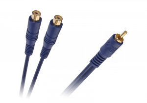 Kabel 1 x RCA wtyk - 2 gniazda RCA 0.2m