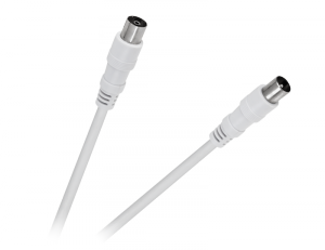 Kabel TV - VIDEO biały 1,5m