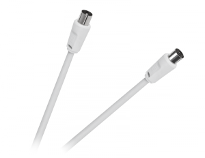 Kabel TV - VIDEO biały 5,0m