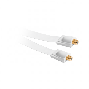 Kabel gniazdo F-gniazdo F okienny HQ biały