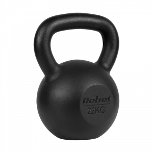 Kettlebell żeliwny 22kg, REBEL ACTIVE