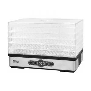 Suszarka do grzybów , warzyw , owoców , 400W , 5 sit, wyświetlacz, termoobieg, TEESA