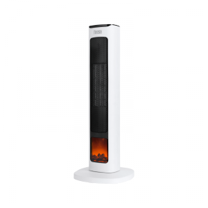 Termowentylator kolumnowy PTC Teesa  z funkcją imitacji kominka.