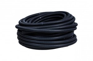 Rura karbowana spiralna czarna 45,3/40mm 320N odporna na UV 17040C Pawbol (30mb)