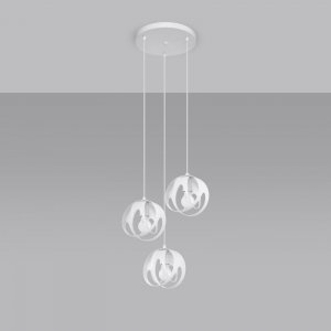 Lampa wisząca TULOS 3P biała