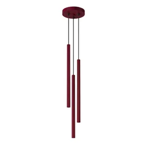 Lampa wisząca PASTELO 3P burgund