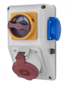 Rozdzielnica R-BOX Kompakt 1x32A/5p, 1x250V, wyłącznik 0/1, IP44 (B.325/1/01)